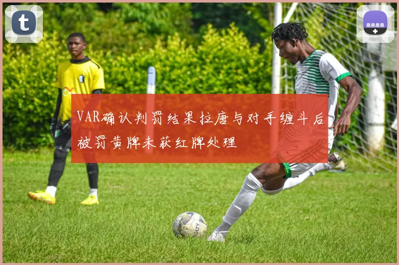 VAR确认判罚结果拉唐与对手缠斗后被罚黄牌未获红牌处理